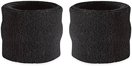 Suddora Kids Wrist Sweatbands - Athletic Cotton Terry Cloth Sports Wristbands for Kids (Pair)