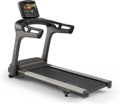 Matrix Fitness T75 Treadmill with XIR | 16" Touchscreen WiFi+BT+HDMI | Club-Quality Treadmill for Running, 5K & Marathon | Heavy-Duty Frame, Extra-Thick 22"x60" Deck, Industrial Cushioning