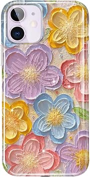 luolnh Compatible with iPhone 11 Case,iPhone 11 Case for Men,Gold Glitter Sparkle Marble Design Shockproof Soft Silicone TPU Bumper Cover Skin Phone Case for iPhone 11 6.1 inch(White&Dark Blue)